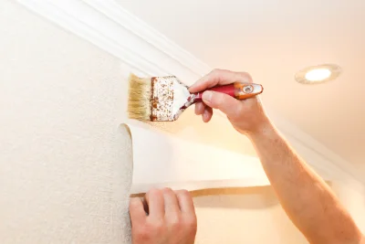 Pose de papier peint à Montfermy — revêtements muraux et toiles de verre